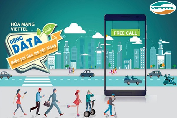 Các gói cước 3G Viettel miễn phí data, thoại và SMS nội mạng