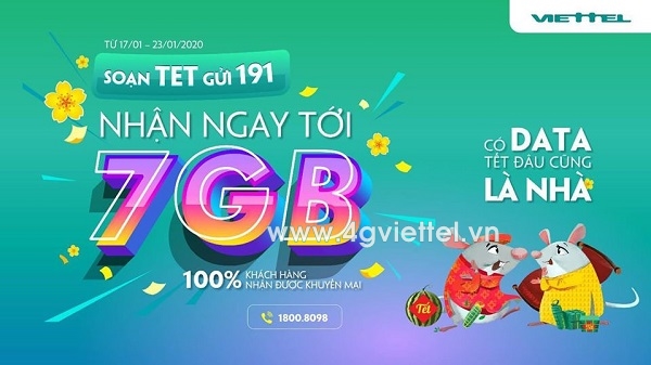 Đăng ký gói TET Viettel nhận ưu đãi data khủng truy cập mạng Tết Nguyên Đán