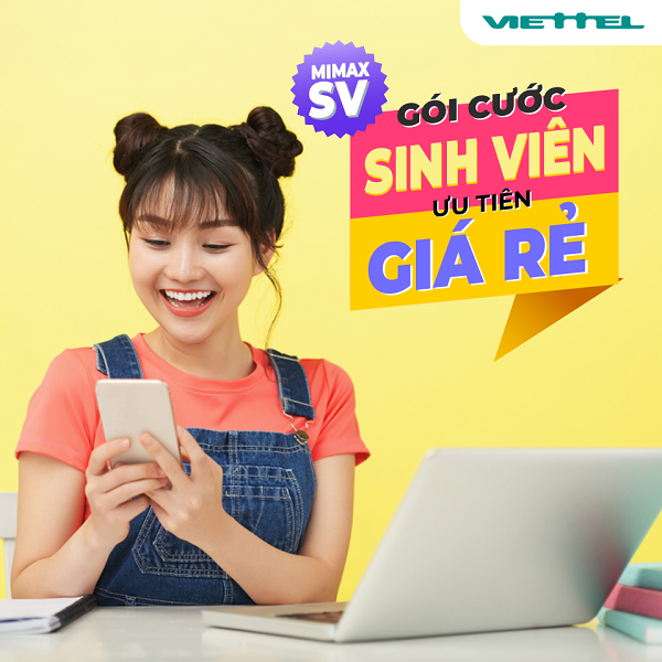 Cách đăng ký gói cước 5G Viettel sinh viên giá rẻ chì 50k có ngay 3GB