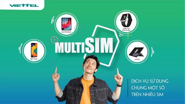 Dịch vụ Multisim Viettel cho phép người dùng 4 sim cho cùng 1 số điện thoại