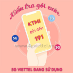 Cách kiểm tra gói cước 5G Viettel nhanh nhất miễn phí