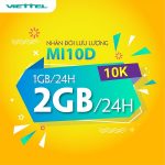 Cách đăng ký gói MI10D Viettel miễn phí 2GB data dùng thả ga đến 24h