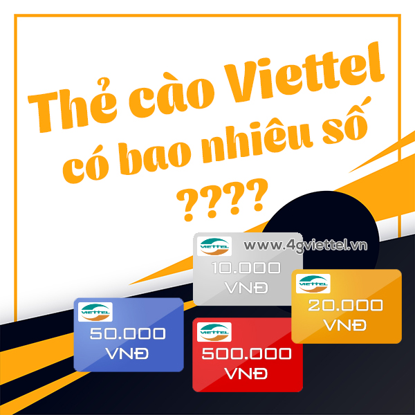 Mã số thẻ cào Viettel có bao nhiêu số