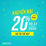 Viettel khuyến mãi 30/11/2020 ưu đãi NGÀY VÀNG toàn quốc