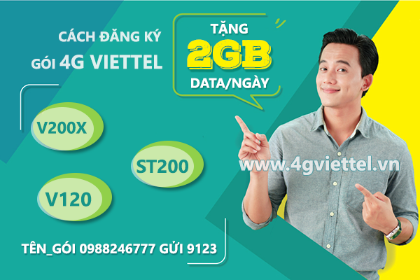 Hướng dẫn cách đăng ký gói cước 4G Viettel 2GB/ngày giá rẻ