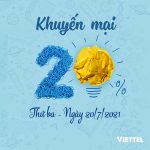 Viettel khuyến mãi 20/7/2021 ưu đãi NGÀY VÀNG toàn quốc