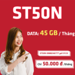 Đăng ký gói cước ST50N Viettel có ngay 45GB data dùng mạng thả ga