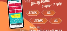 Cách đăng ký gói cước 3G Viettel 3 ngày, 7 ngày giá rẻ chỉ từ 15k