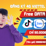 Gói cước Viettel 4G miễn phí Zalo Tiktok Youtube