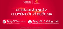 Viettel khuyến mãi 10/10 – 11/10 ưu đãi tặng 50% giá trị thẻ nạp toàn quốc