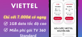 Đăng ký gói TV7K Viettel có ngay 1GB data + Free gói TV360