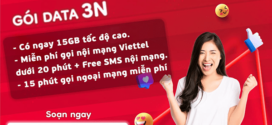 Đăng ký gói 3N Viettel nhận 15GB, gọi thoại và tiện ích khác dùng trong 3 ngày