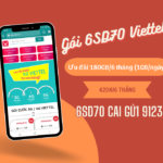 Đăng ký gói SD70 Viettel 6 tháng dùng mạng thả ga giá chỉ 420k