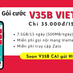 Đăng ký gói cước V35B Viettel giá 35K có data và gọi dùng 15 ngày