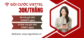 Danh sách các gói cước Viettel 30k/tháng ưu đãi data siêu khủng