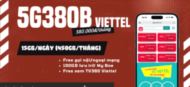 Gói cước 5G380B Viettel Free 15GB/ngày, Gọi thoại, 150GB MY Box và TV360