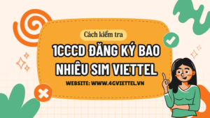 1 CCCD đăng ký được bao nhiêu sim Viettel chính chủ?