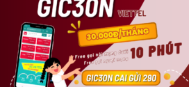 Gói cước GIC30N Viettel gọi thả ga nội mạng, ngoại mạng chỉ 30k/tháng